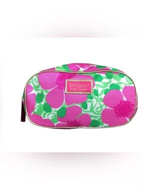 NWOT Lilly Pulitzer For Estée Lauder Cosmetic Floral Pink Bag
